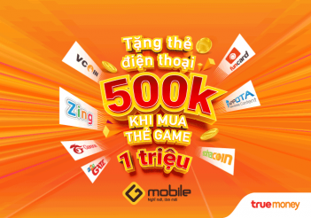 tang the gmobile 500k khi mua the game 1 trieu