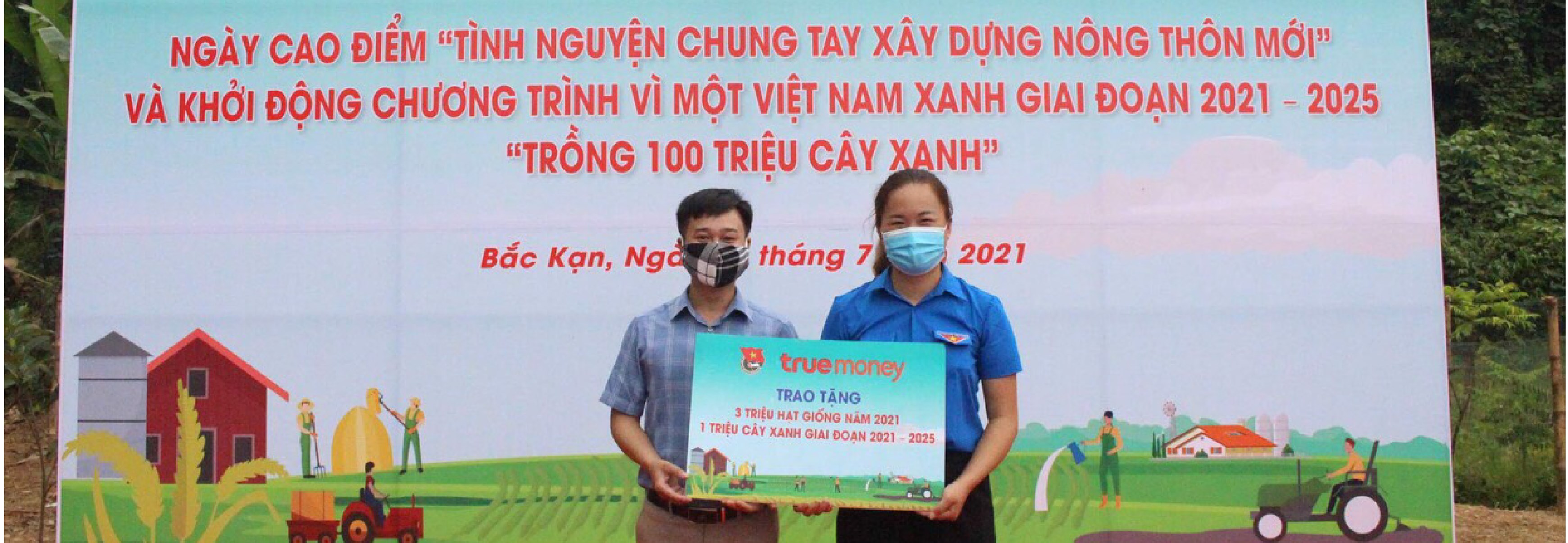 TrueMoney tặng 3 triệu hạt giống, 1 triệu cây xanh cho Đoàn thanh niên tỉnh Bắc Kạn