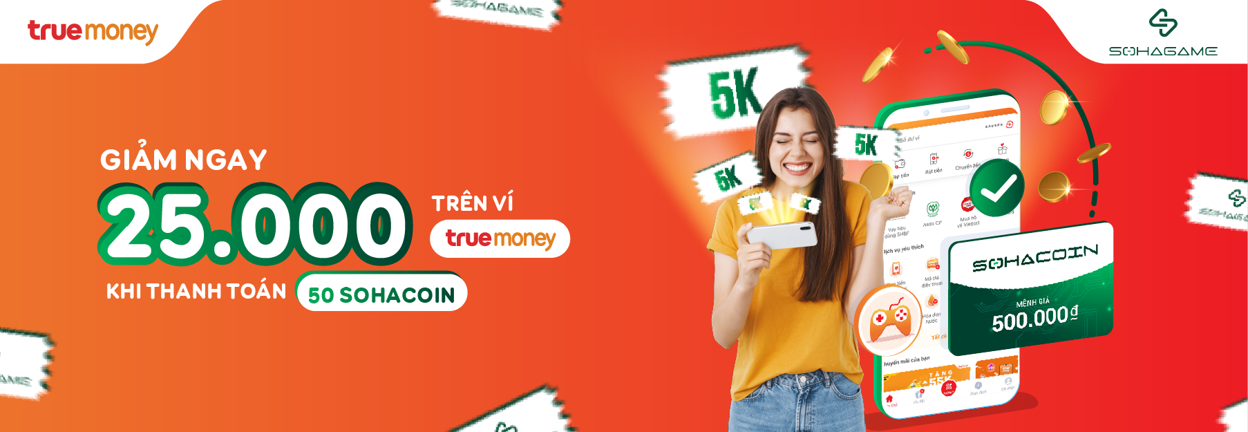 NẠP GAME CỰC ĐÃ, NHẬN QUÀ CỰC MÊ CÙNG TRUEMONEY