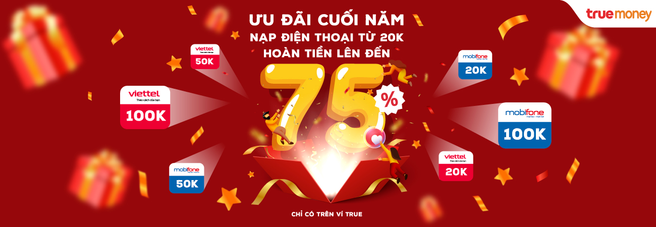 ƯU ĐÃI CUỐI NĂM – NẠP THẺ ĐIỆN THOẠI HOÀN TIỀN LÊN ĐẾN 75%!