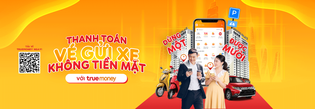 Gửi xe không tiền mặt tại Sapphire Palace với TrueMoney Việt Nam