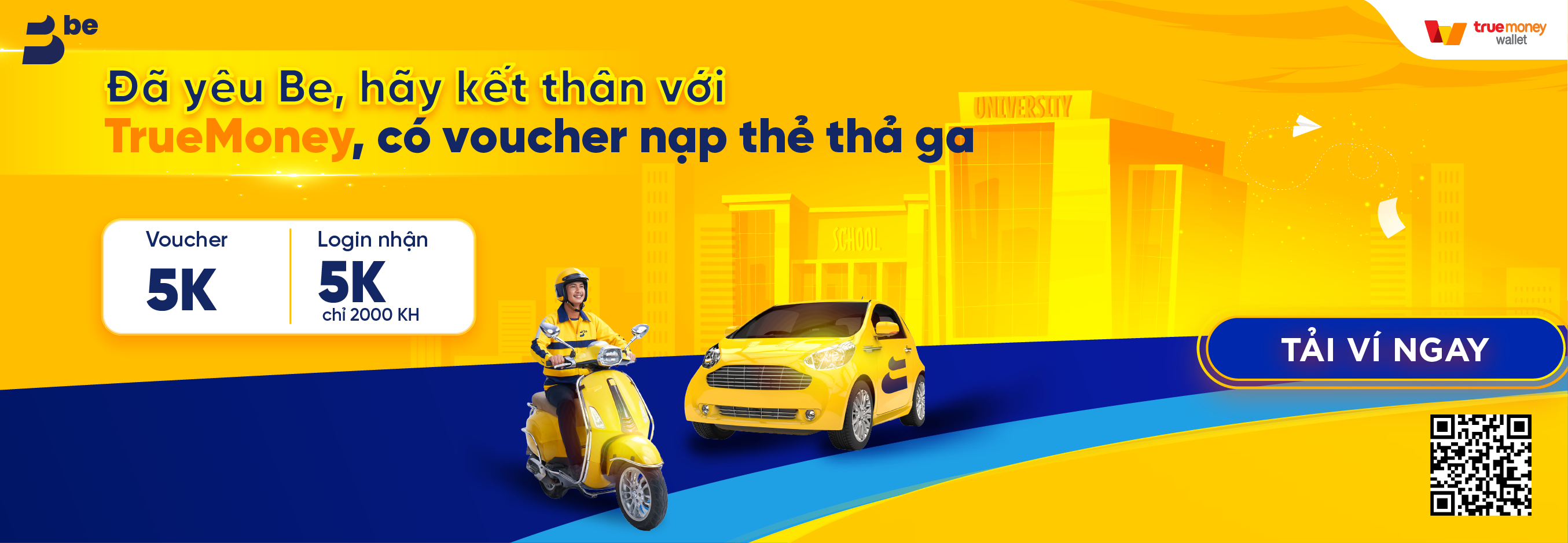 ĐÃ YÊU BE, HÃY KẾT THÂN VỚI TRUEMONEY NGAY ĐỂ NHẬN VOUCHER TRÊN VÍ